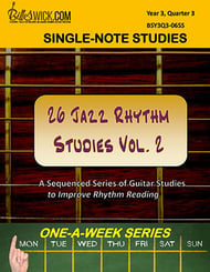 Bill Swick's 26 Jazz Rhythm Studies Vol 2 Guitar and Fretted sheet music cover Thumbnail